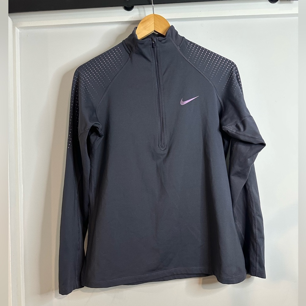 Nike Women's L‎ Dri-Fit Running 1/4 Pullover